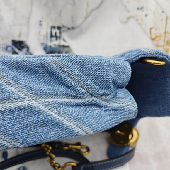 Coach denim blue TIMES SQUARE QUILT TABBY SHOULDER BAG - Picture 3 of 9